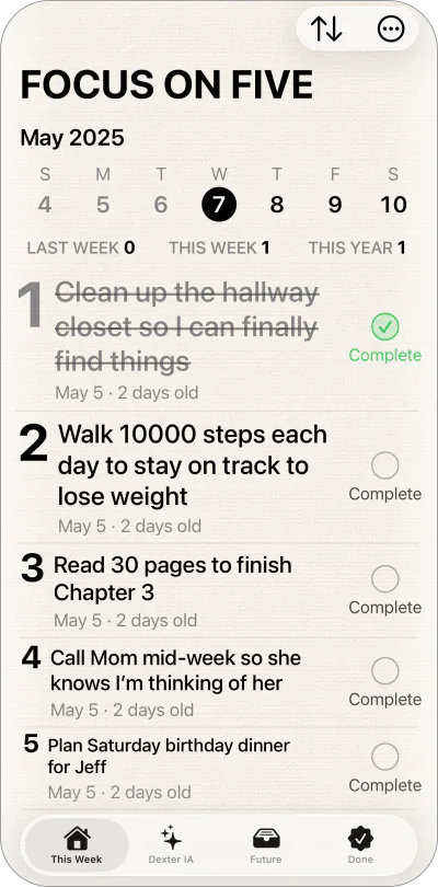 Focus on Five — AI assistant
